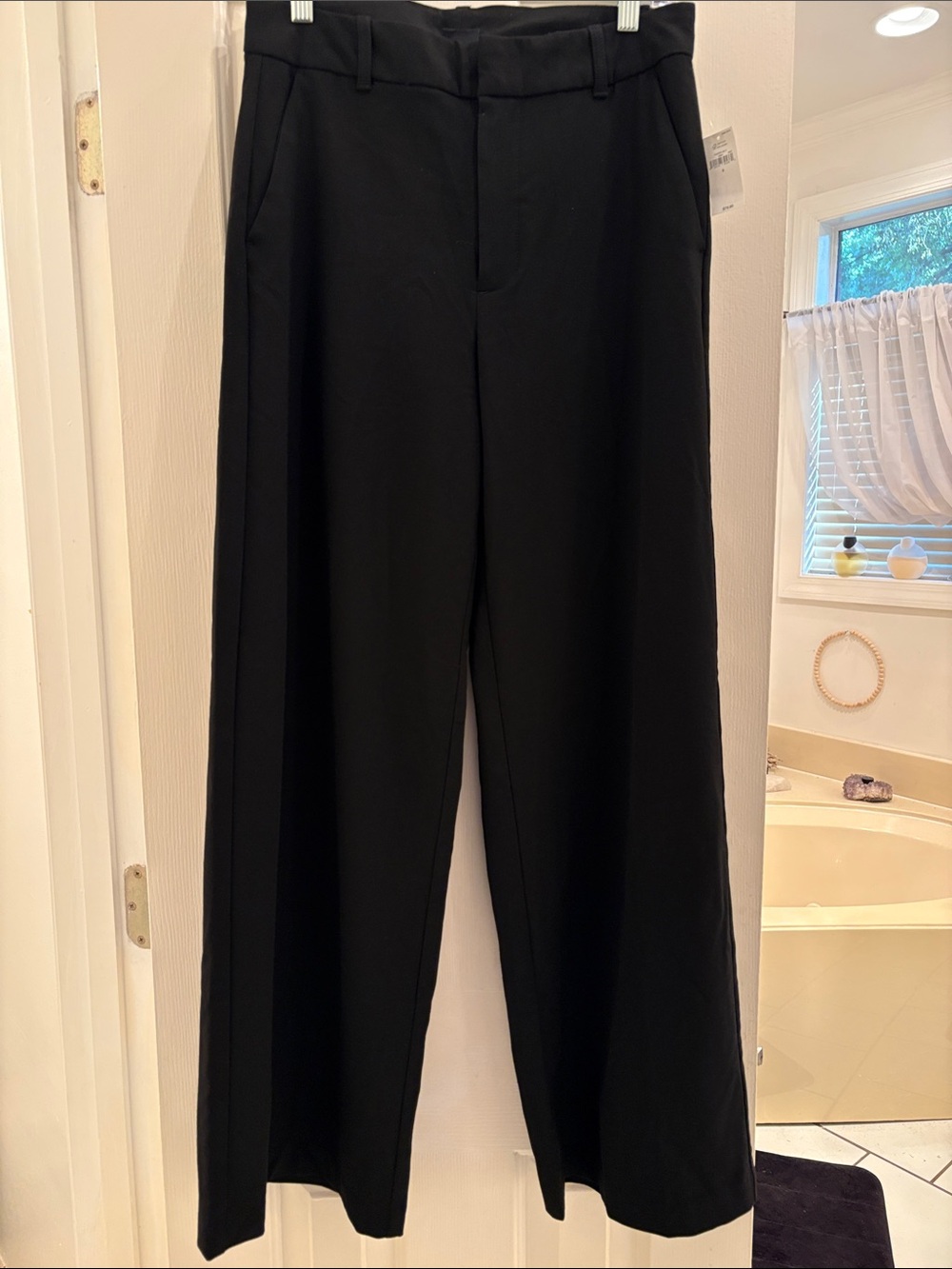 GAP Black Wide-Leg Dress Pants - High Waist Tailored Style